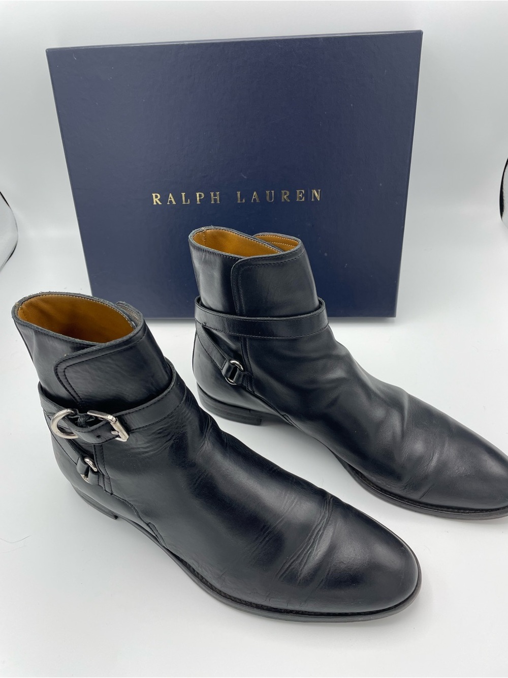 Ralph Lauren Quinta Calfskin Ankle Boots